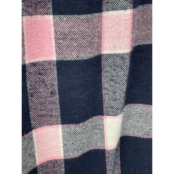 Lot 2 Bottoms Out Gal Pull On Drawstring Waist Flannel Sleep Pants Plaid Women L - Picture 4 of 16